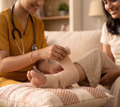 Care being given at home
